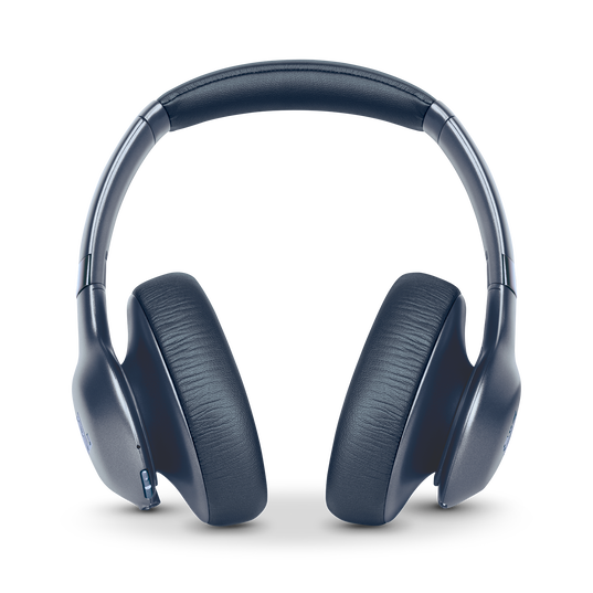 JBL EVEREST™ ELITE 750NC - Steel Blue - Wireless Over-Ear Adaptive Noise Cancelling headphones - Front
